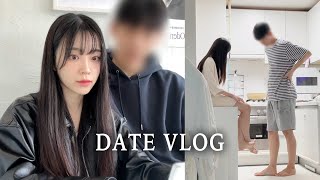 [DATE VLOG] Enjoy with boyfriend during the weekend💗 Plan our summer vacation｜bag haul｜night routine
