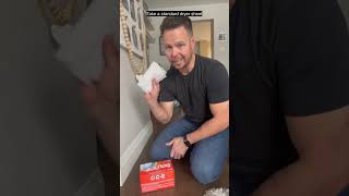 Baseboard cleaning hack with dryer sheets! 🙌 #lifehacks #cleaning #tipsandtricks