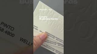 Blind Letterpress Business Cards on 600gsm Luxury Cotton Paper