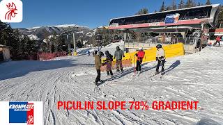 PLAN DE CORONES - PICULIN BLACK SLOPE #45 - 4K - 78% GRADIENT - KRONPLATZ