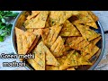 Wheat flour green methi mathari  holi special recipe  crispy methi mathari