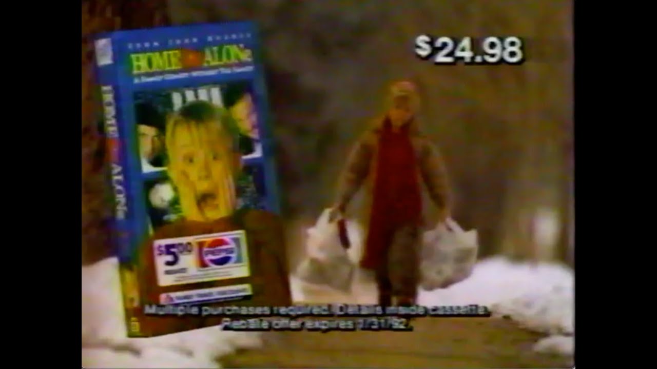Home Alone VHS Pepsi Rebate Commercial 1991 YouTube