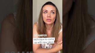 SCAMPER - a technique to come up with new ideas. strategizer #business #products