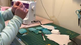 Sewing Nine Patch and Snowball Blocks