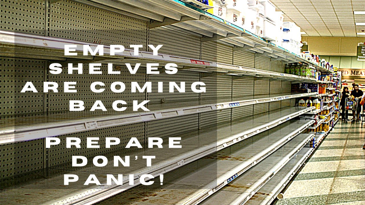 No more panic buying. Stock up now. Prepare: don’t panic