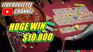 🔴LIVE ROULETTE | 🚨 HUGE WIN 💲10.800 In Real Vegas Casino 🎰 $100 Chips Inside Exclusive ✅ 2026-03-26