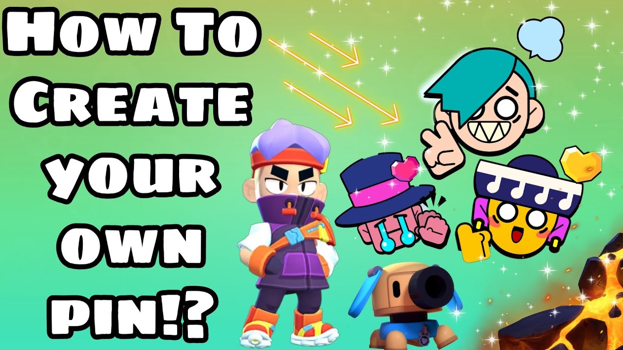 How to make your own pin (Brawl stars) 😍 - YouTube