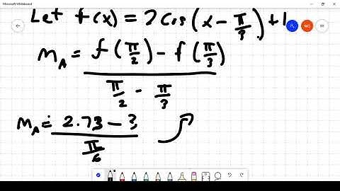 Average rate of change in a trig function