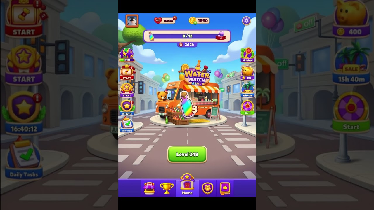 Water Match ASMR Level 246-247-248-249-250