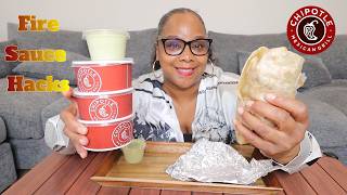 HUGE CHIPOTLE BURRITO WITH TIKTOK VIRAL SAUCE HACKS