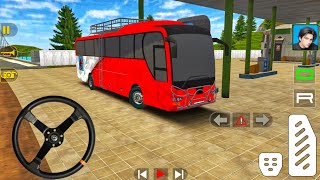 New Orange Hyundai County MiniBus Simulator: Minibus Drive Vietnam! Bus Game Android Gameplay screenshot 5