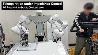 Dual Arm Leader Arm w/ FT Feedback under Impedance Control