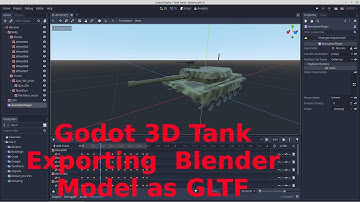 Godot 3D Tank - GLTF export