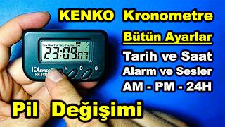 Kenko Kk-613D Kronometre Pil Değişimi Ve Bütün Ayarlar
