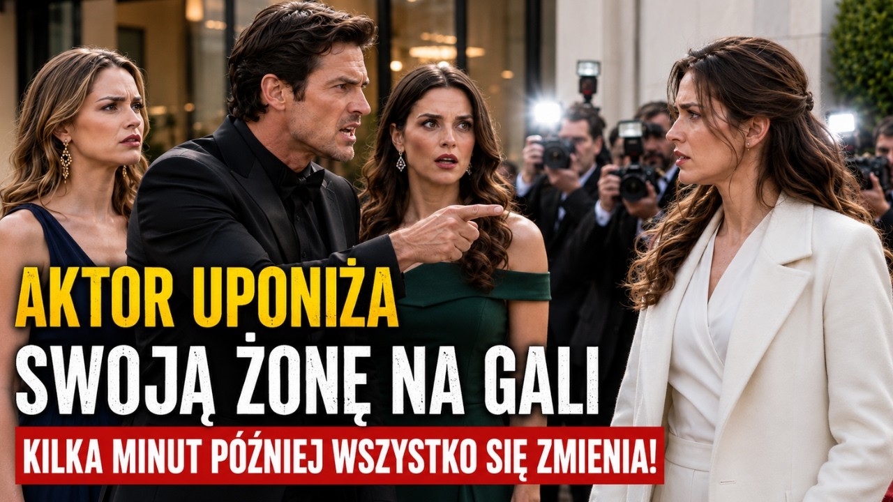 Stałam w czerwonym świetle fleszy, a mój mąż syknął do mnie: „Przynosisz wstyd temu płaszczowi, czy przynosisz wstyd mnie?”. To była pierwsza noc, kiedy zobaczyłam, kim naprawdę się stał –...