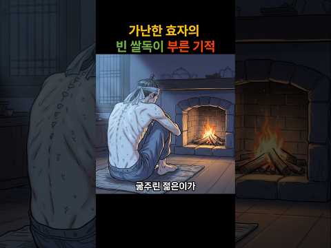 가난한 효자의 빈 쌀독이 부른 기적 #야담#만담#민담#옛날이야기#전설#설화#썰#드라마#사연#이야기#소설#오디오북#조선시대#쇼츠#Shorts
