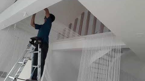 CÁCH THI CÔNG LẮP ĐẶT LƯỚI AN TOÀN BAN CÔNG - GIẾNG TRỜI .