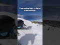 I don’t really know where he expected to land but he did it #skiing #skibum #skifails #snowboard