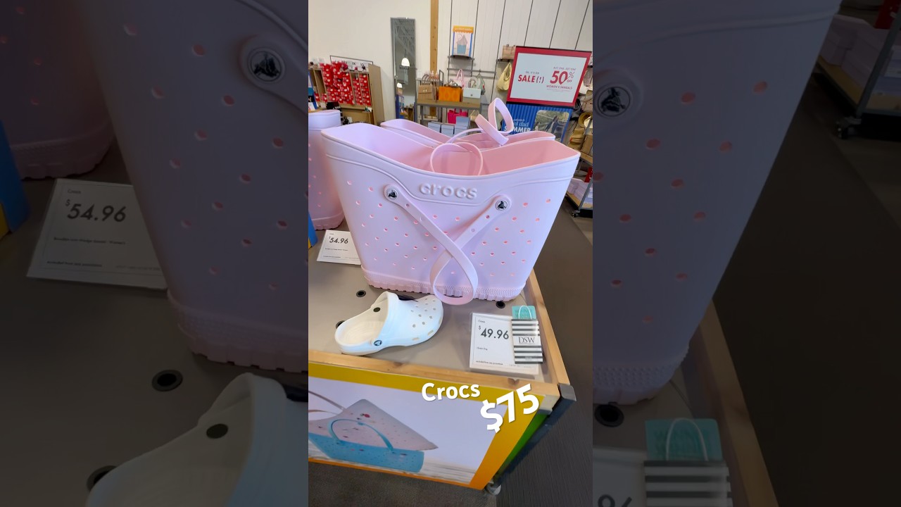 CROCS CLASSIC LARGE TOTE DESIGNER SHOE WAREHOUSE 