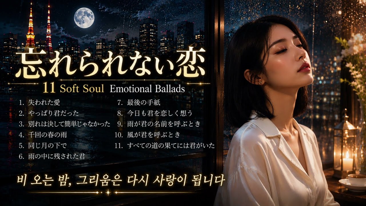 忘れられない恋｜11 Soft Soul Emotional Ballads｜雨の夜に聴きたい