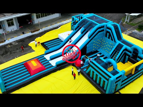 🌈 Large 🔵 Blue  | 🟢 Green  | 🟡 Yellow  Inflatable Adventure Park