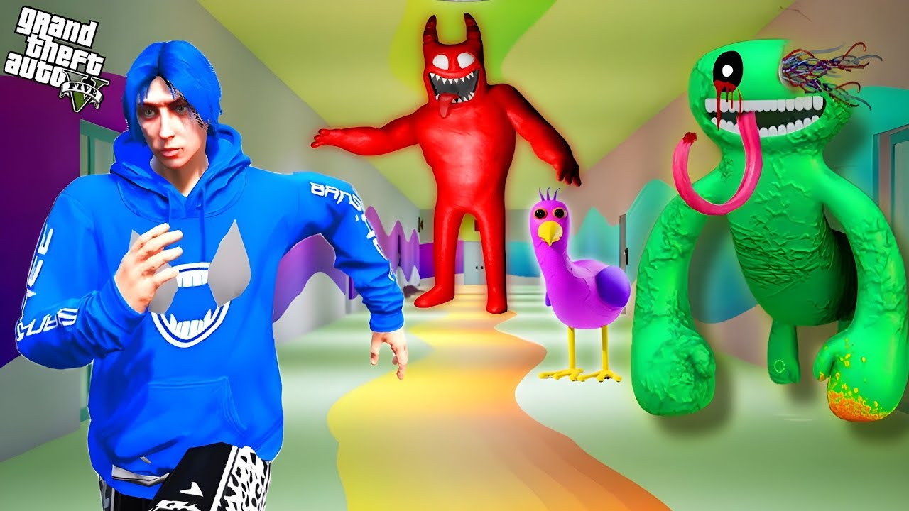 ကစားကွင်းထဲက မွန်းစတားအရုပ်များ/ Garten of BanBan in GTA V