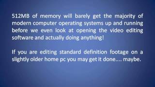 Specifications For Video Editing Computers