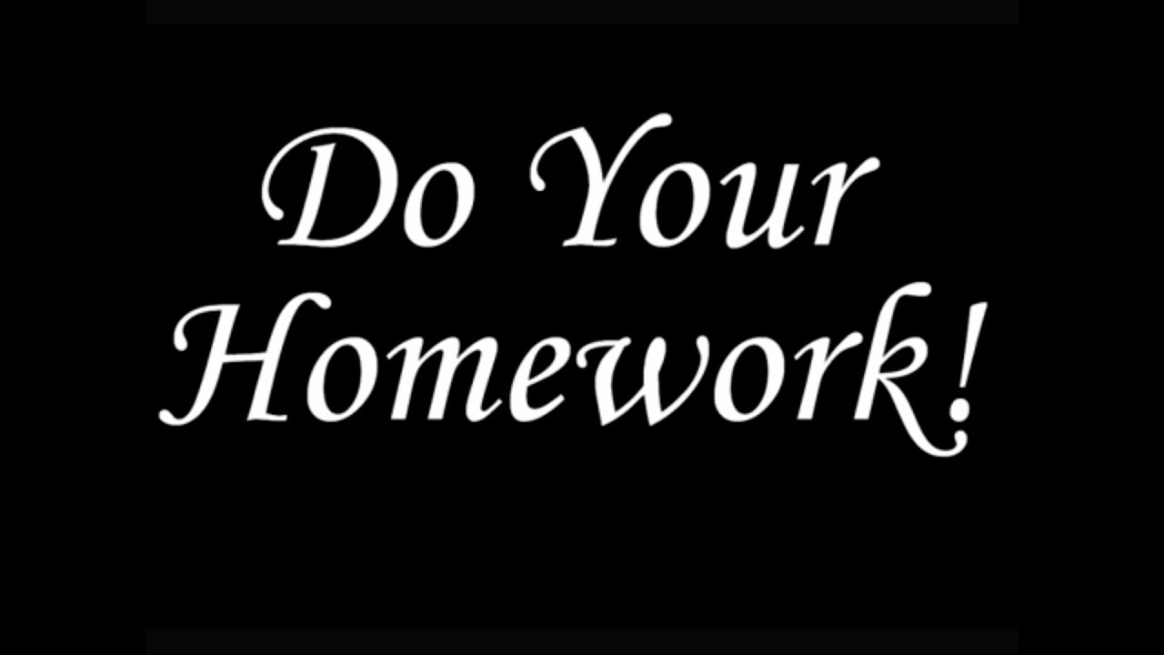 Homework Sucks - YouTube