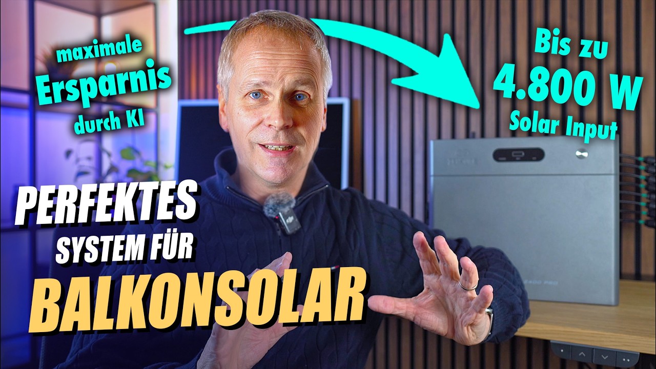 Zendure SolarFlow 2400 Pro - Bidirektionaler 2400W Balkonkraftwerk Solarspeicher mit KI-Steuerung