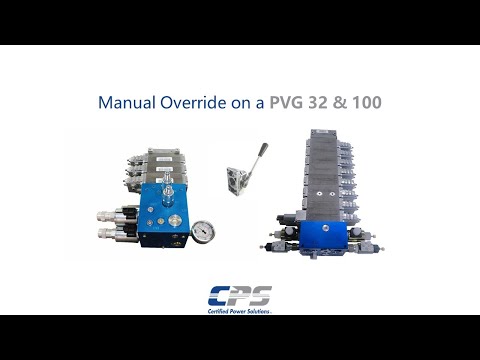 HYD.1 - PVG 32/100 Manual Override - video from Certified Power Solutions