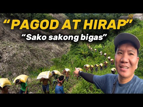 BUMALIK AKO NG SITIO LANGILAN PAGOD AT HIRAP PARA SA KANILANG SAKO SAKONG BIGAS 