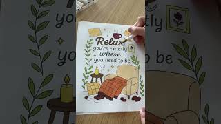 Cozy Coloring Session Cozy Quote Mindfulness Session Coloring Page