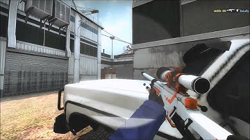 CS:GO -  Cache 1 shot 2 kills- through a wall.