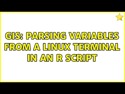 GIS: parsing variables from a Linux terminal in an R script