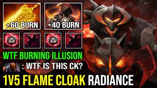 WTF 1v5 Flame Cloak Radiance 1 Shot Reality Rift Unlimited Burning Illusion Chaos Knight Dota 2