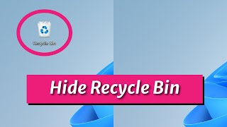 How To Remove The Recycle Bin Icon From Desktop Windows 11 And Windows 10