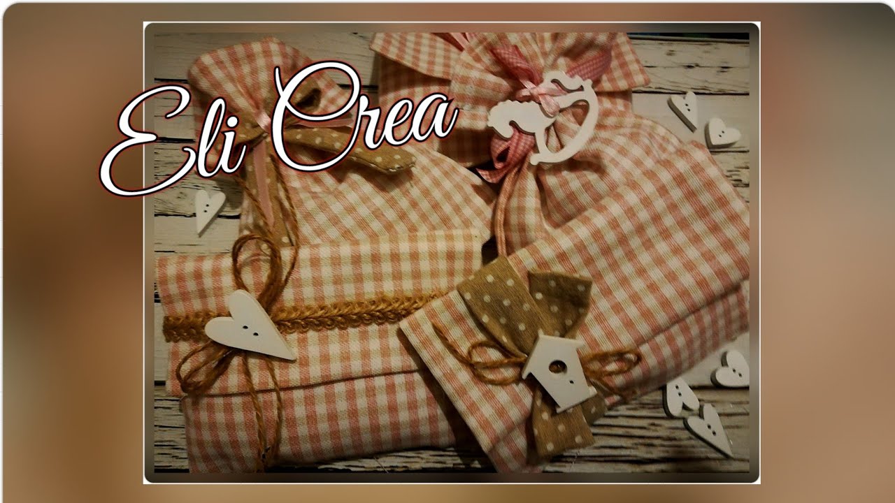 🎀in due minuti con due cuciture splendidi sacchetti/bomboniere
