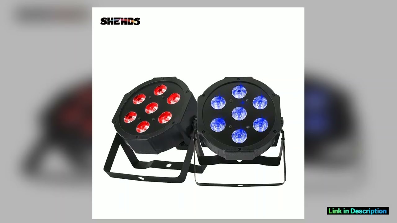 24Pcs 7X12W RGBW 7x18W RGBWAUV LED Flat Par Light Mobile Plug UltraQuiet Fan Family Birthday Party