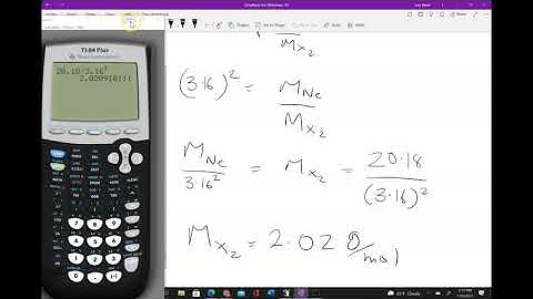 Effusion and molar mass ALEKS example