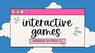 Interactive, Self-Checking Phonics Games