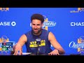 Klay Thompson Postgame Interview | Golden State Warriors dominate Boston Celtics 123-107