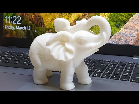11 órás elefánt 3D nyomtatás 1 percben