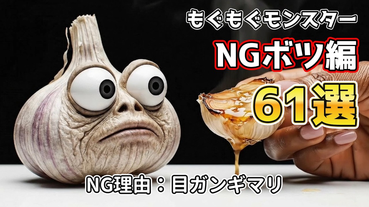 【ASMR NG ボツ集】もぐもぐモンスターNG総集編🤣なんでそうなる!? AI 面白NG集！AI Funny Bloopers ！Packed with Hilarious Fails