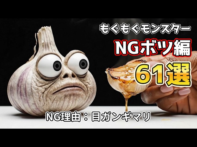 ASMR NG ボツ集】もぐもぐモンスターNG総集編🤣なんでそうなる!? AI