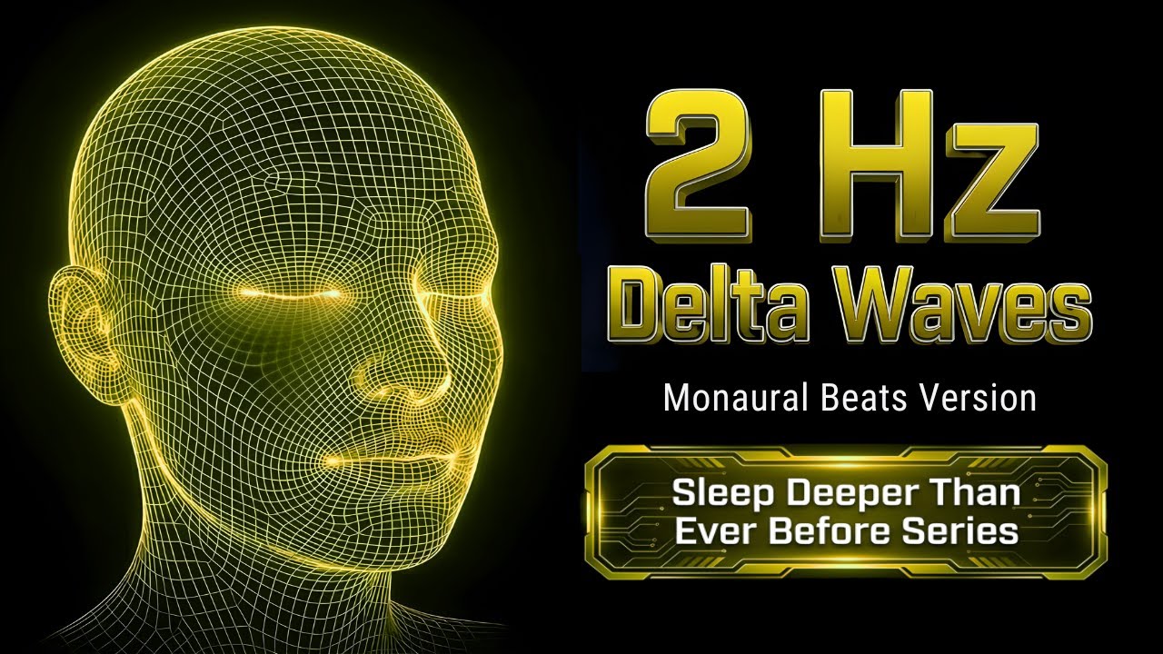 2 Hz Delta Waves Monaural Beats | Sleep Deeper Than Ever Before Series (Black Screen)