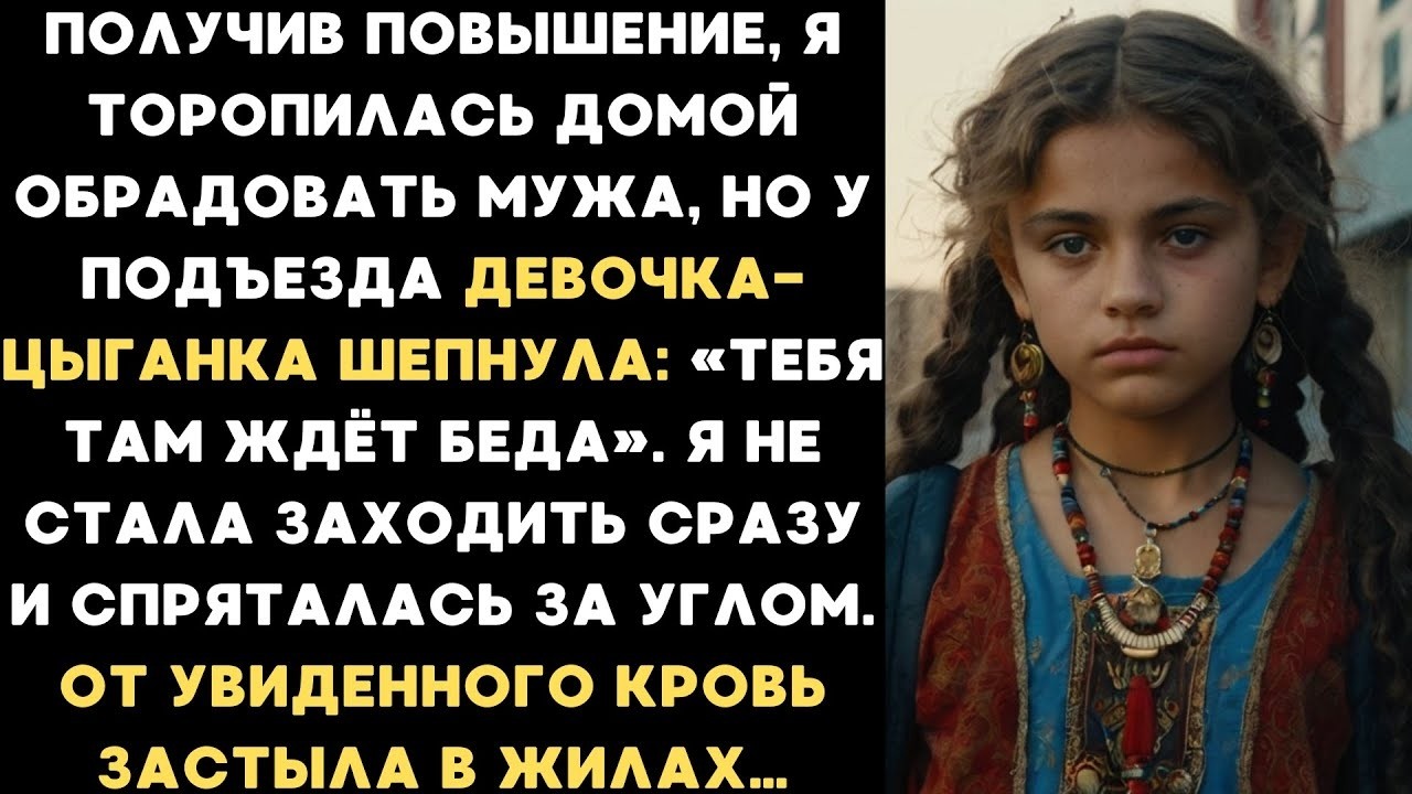 Не иди домой, тебя там ждёт беда  — шепнула девочка цыганка  И вдруг из подъезда вышел мой муж с