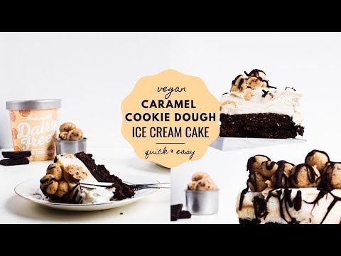 caramel-cookie-dough-ice-cream-cake-(vegan)