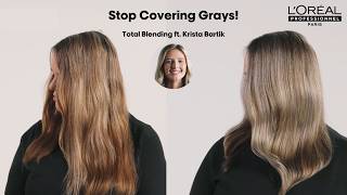 How to Transition Gray Hair with No Harsh Lines: French Blending™ Tutorial | L'Oréal Professionnel screenshot 1