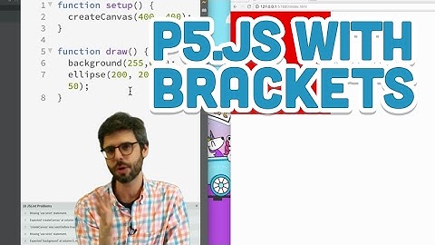 1.2: p5.js with Brackets - p5.js Tutorial