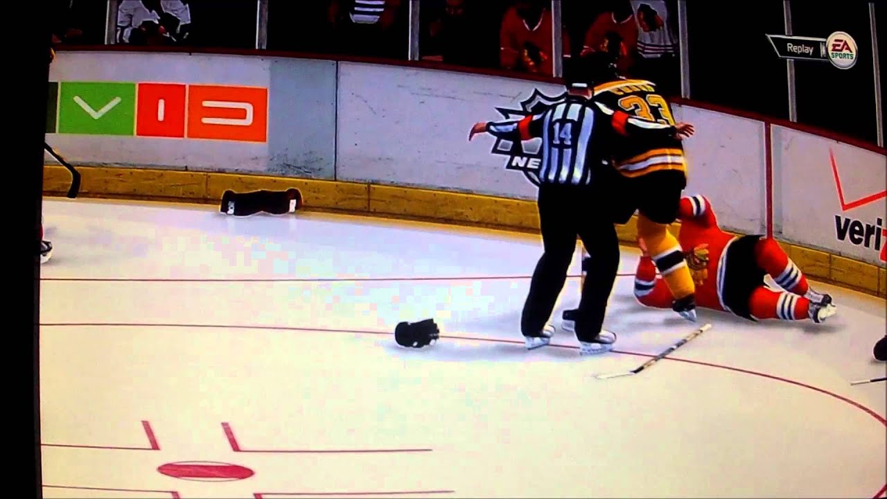 NHL '14 One Punch Knockout + Goalie Fight ! NEW FIGHTING ENGINE